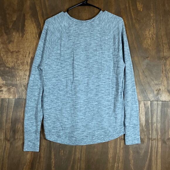 Athleta Womens Sweatshirt Gray Mindset Pullover Modal Blend Stretch Medium - Picture 10 of 12